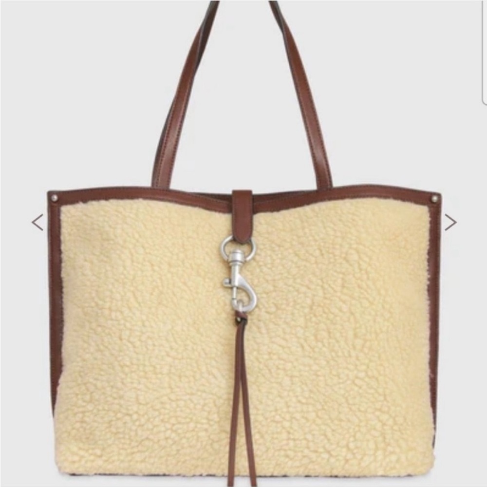 Rebecca Minkoff Megan Tote With Soft Faux Fur Sherpa
